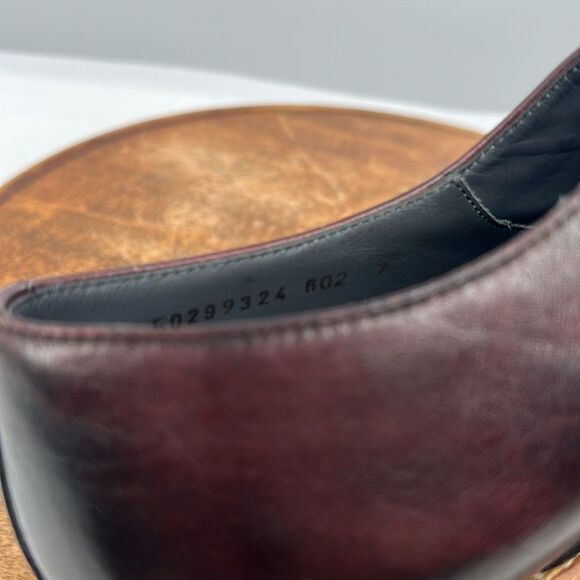 Boss Hugo Boss Shoes Mens 8 (UK 7) Aspin Leather Toe Cap Dark Red Rubber Sole main image 7